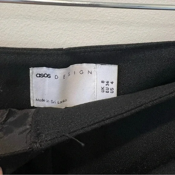 ASOS DESIGN tailored tie waist tapered ankle grazer work pants career trousers - Picture 9 of 10